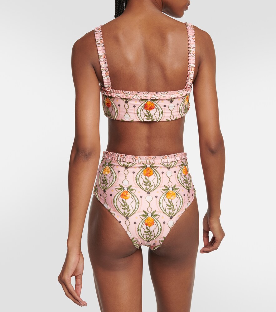 Olmo Lunar embroidered bikini top