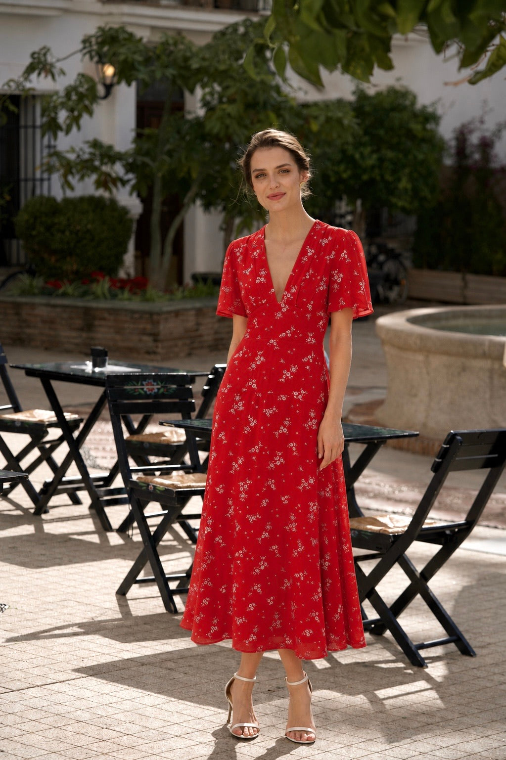 Red Maxi Dress Tiana