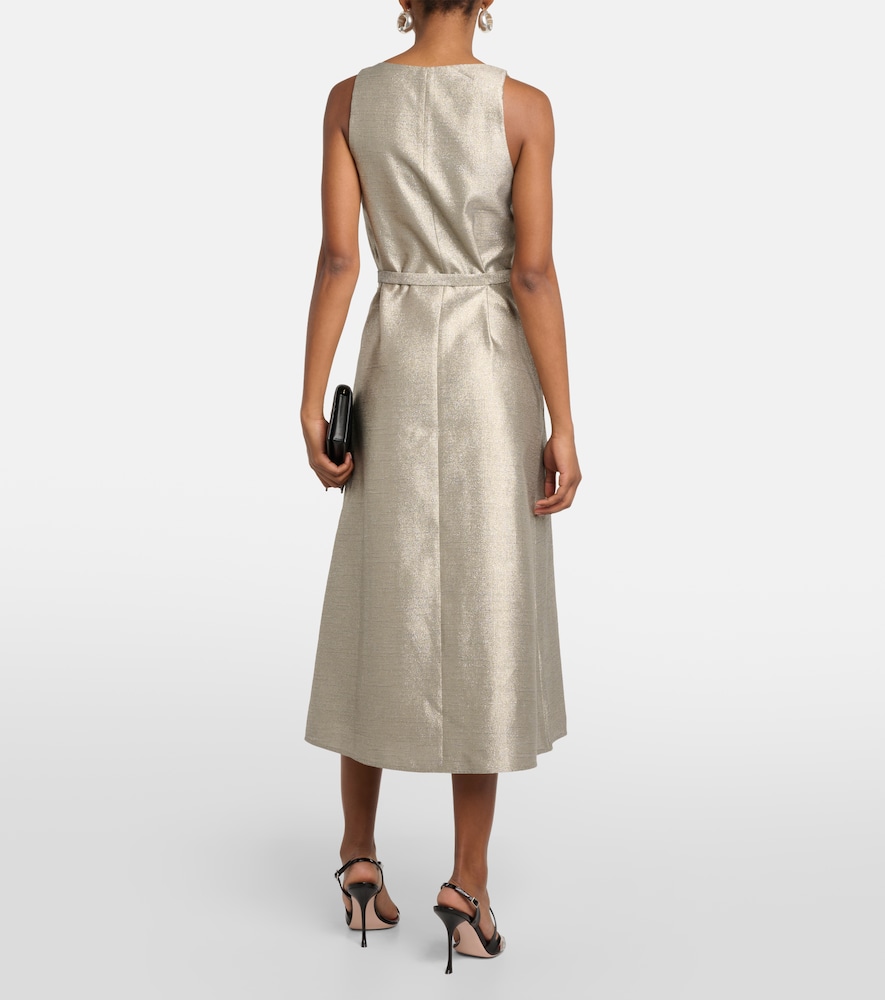 Desiree metallic midi dress
