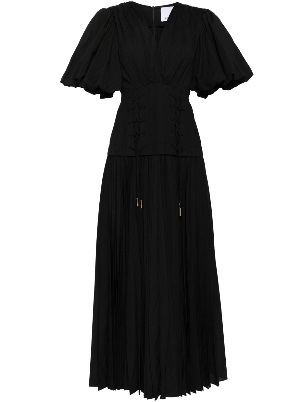 Cotton long-dress - Black