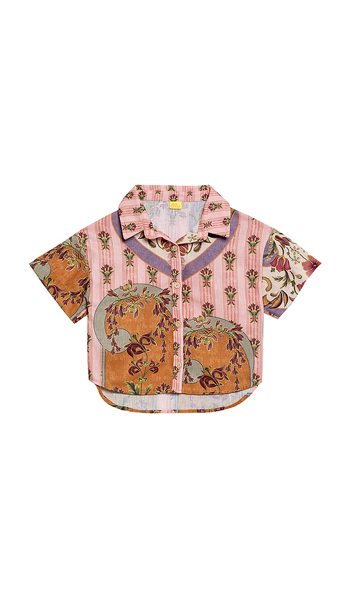 Agua Bendita Clarabelle Aura Shirt in Pink,Brown. 4. Also