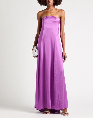 Forte_forte Woman Maxi dress Purple Size 0 Silk, Elastane