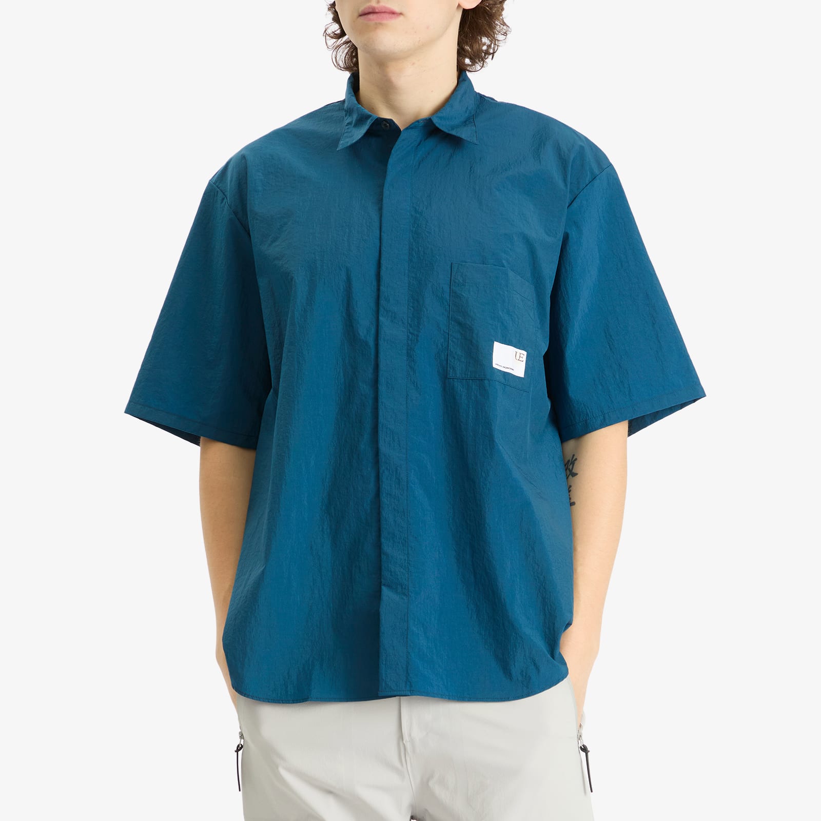 Men's Crystal Nylon Ventilation Shirt Navy