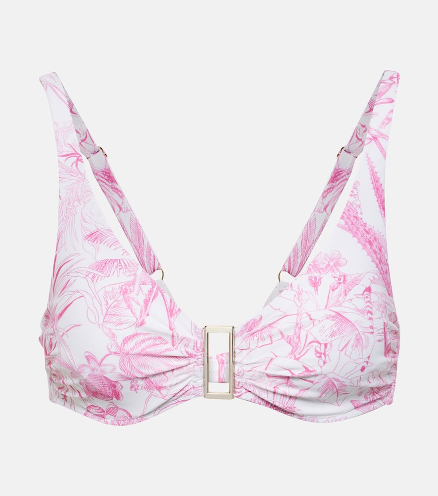 Bel Air printed bikini top