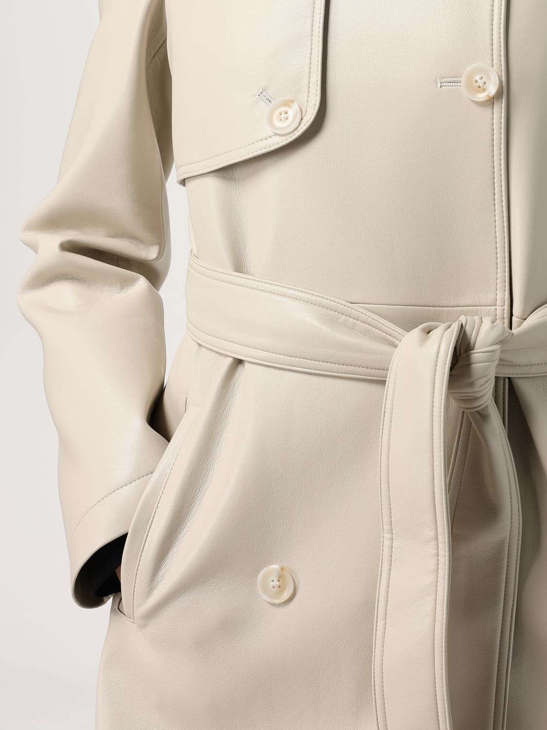 Coated trench coat - Neutrals