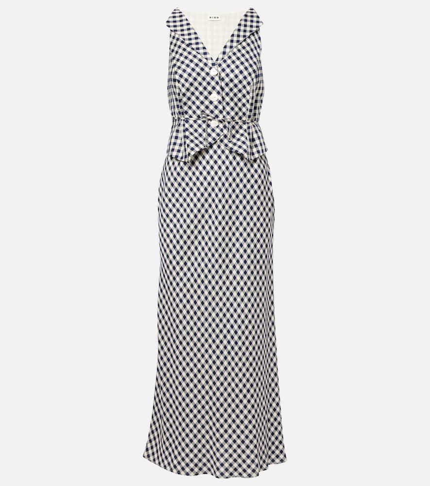 Kimmy checked maxi dress