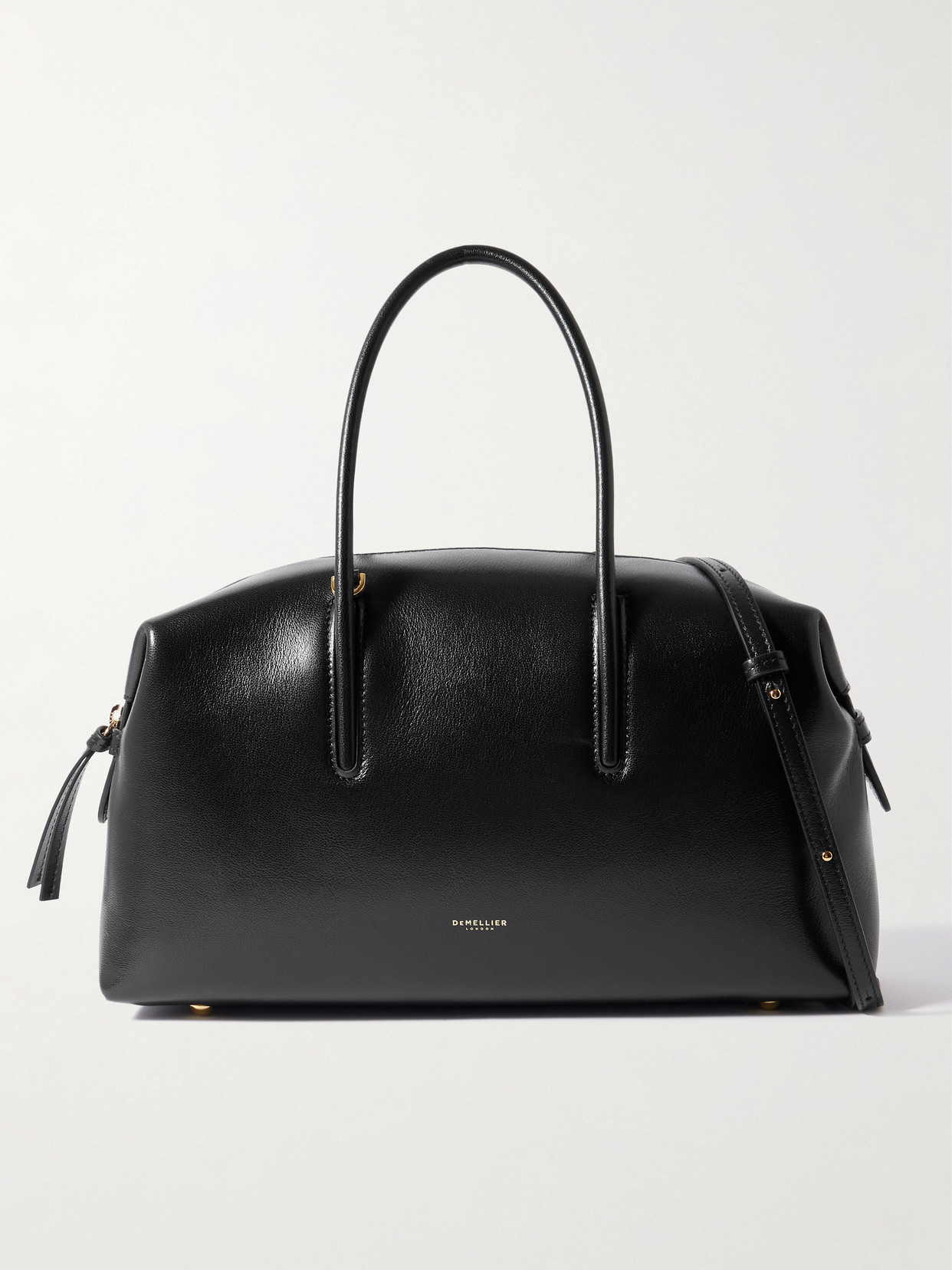 The Midi Stockholm Medium Textured-leather Tote Bag - Black