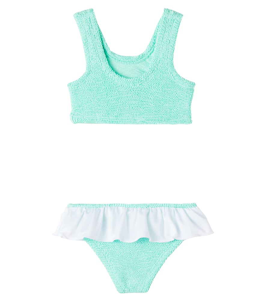 Olive frilled swimsuit