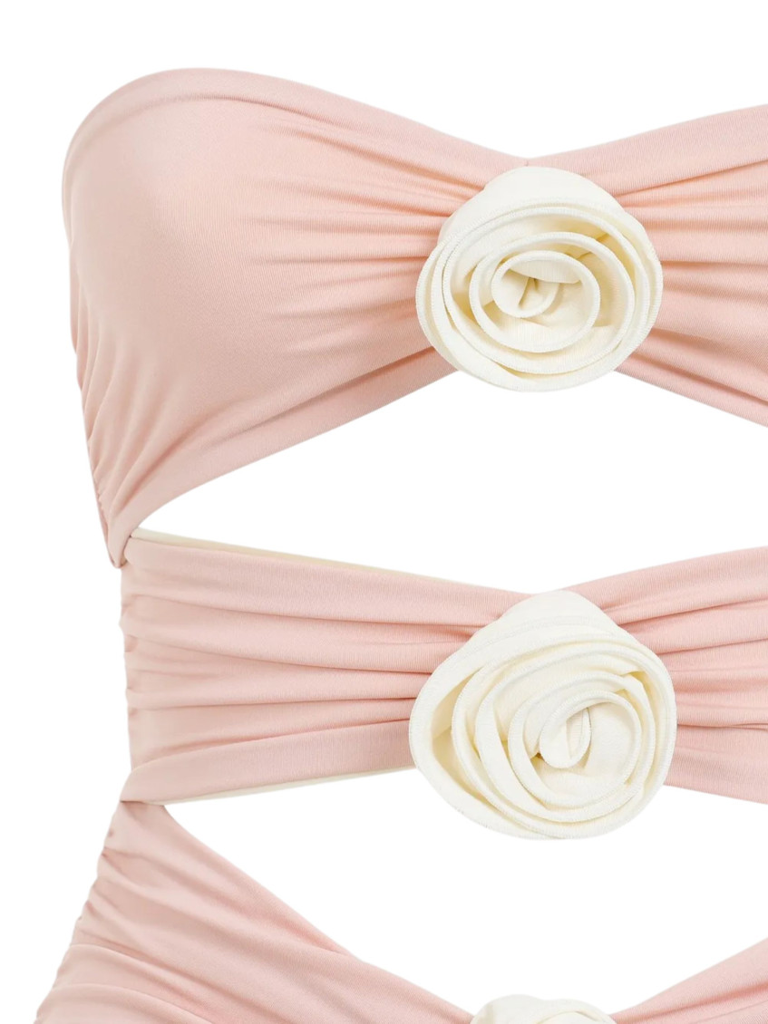 Pink Embellished Swimwear