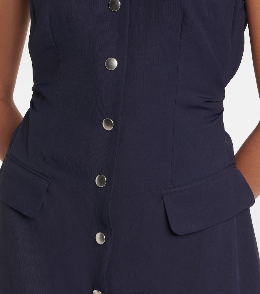 Gabardine midi dress