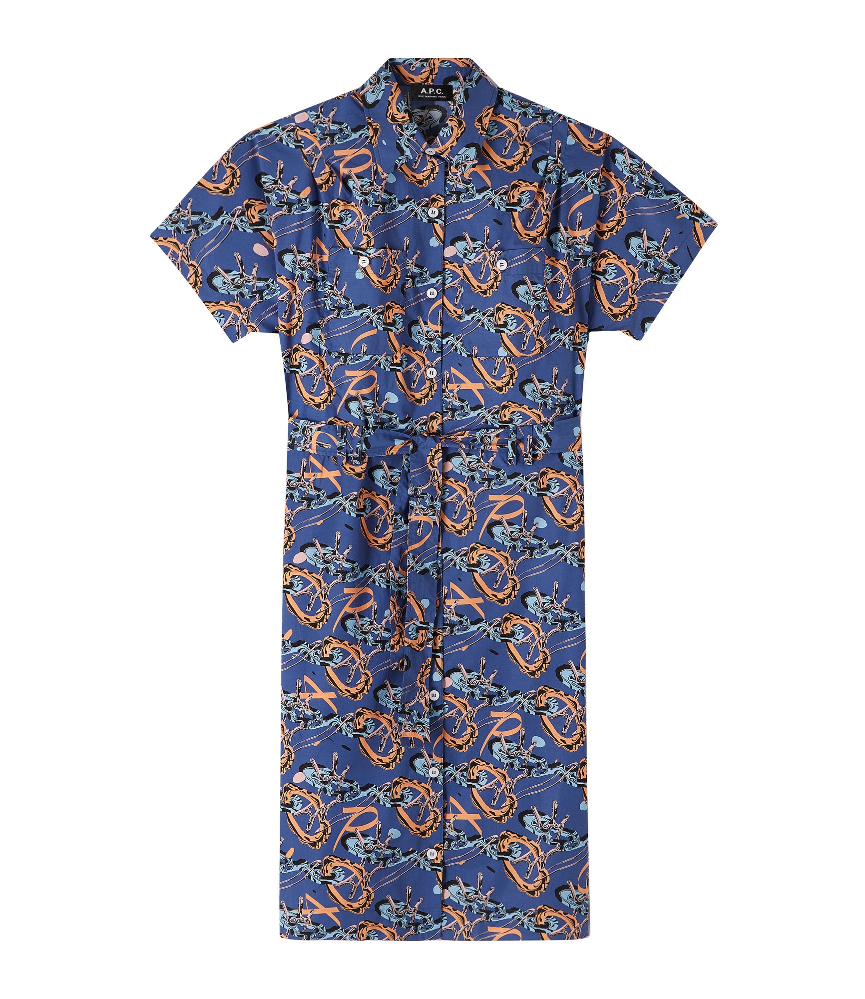 A. P.C. Suzanne dress 34 IAA - Blue