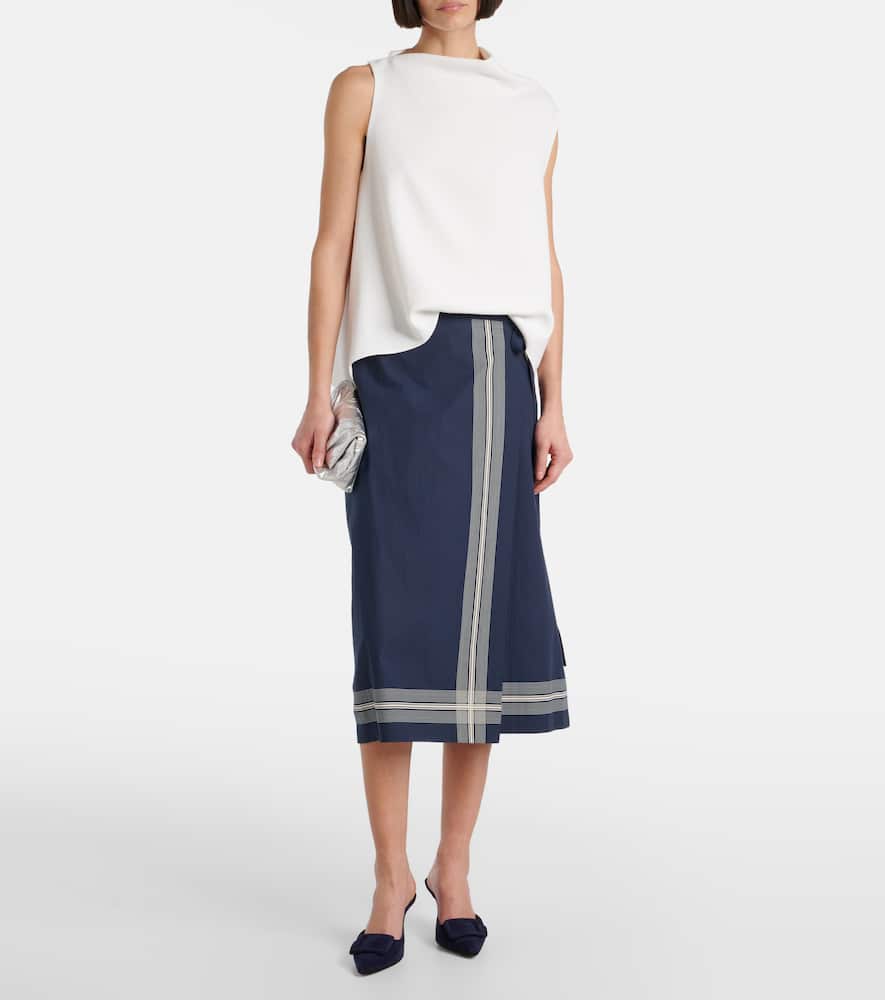 Asymmetric draped top