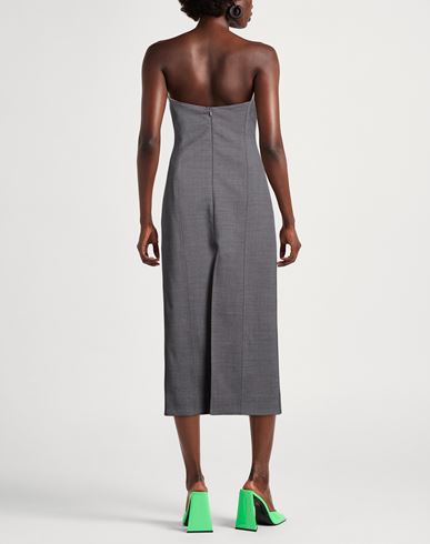 Woman Midi dress Grey Size 4 Virgin Wool, Elastane