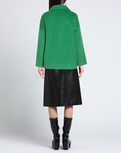 Woman Coat Green Size 10 Polyester