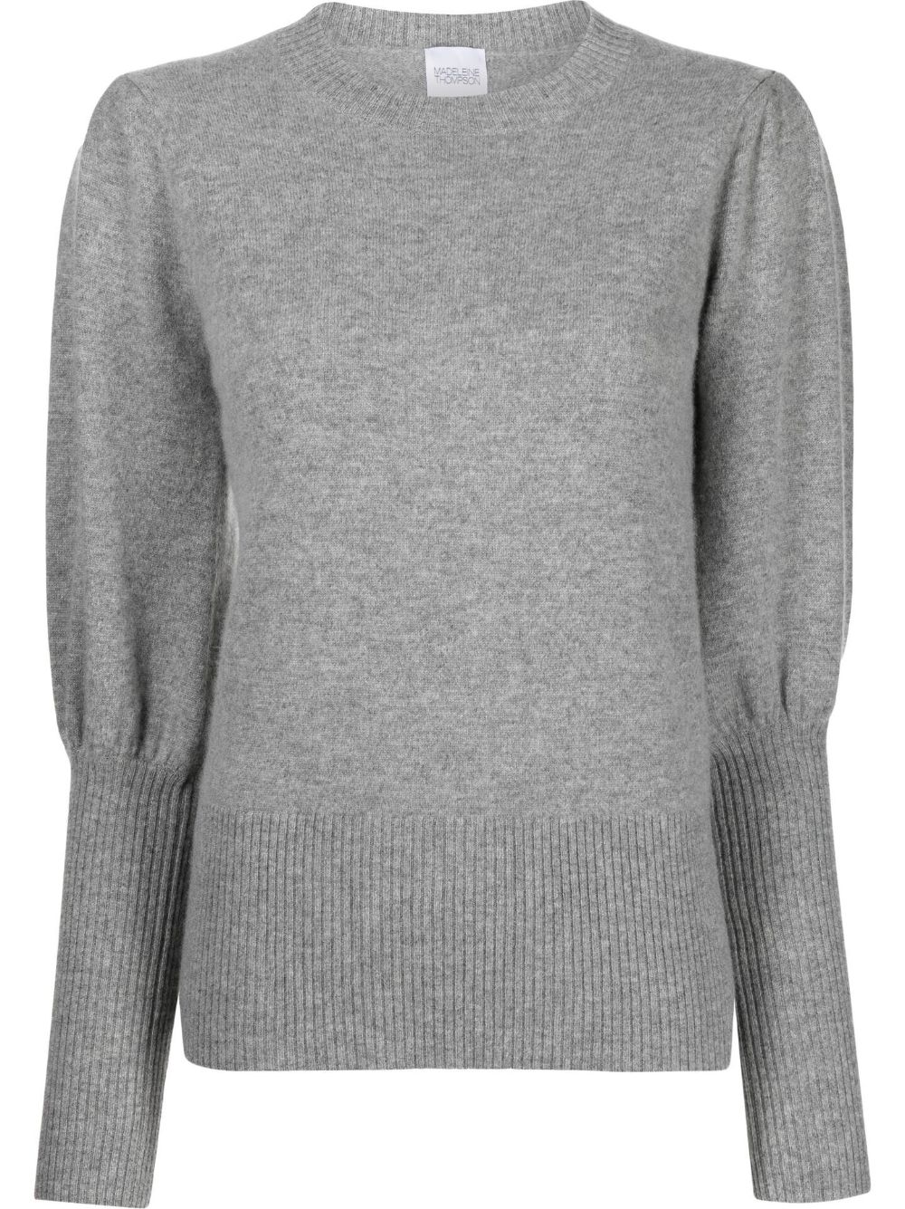 Puff-sleeve wool jumper - Grey