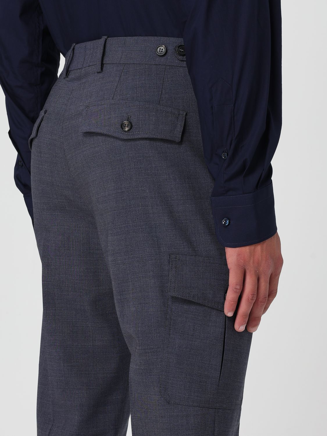 Tapered cargo trousers - Grey