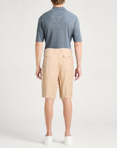Man Shorts & Bermuda Shorts Sand Size 44 Linen