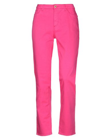 Woman Pants Fuchsia Size 28 Cotton, Elastane