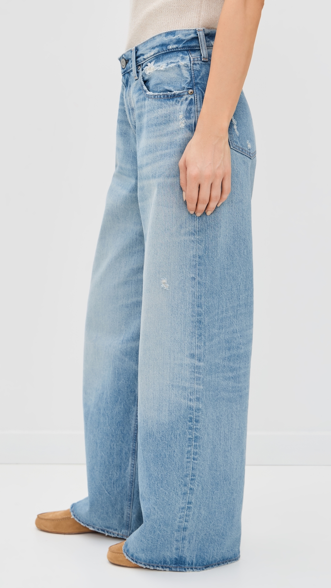 MOUSSY VINTAGE Mv Lowell Super Wide Pants Light Blue