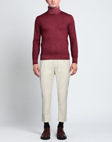 Man Pants Cream Size 38 Cotton, Elastane