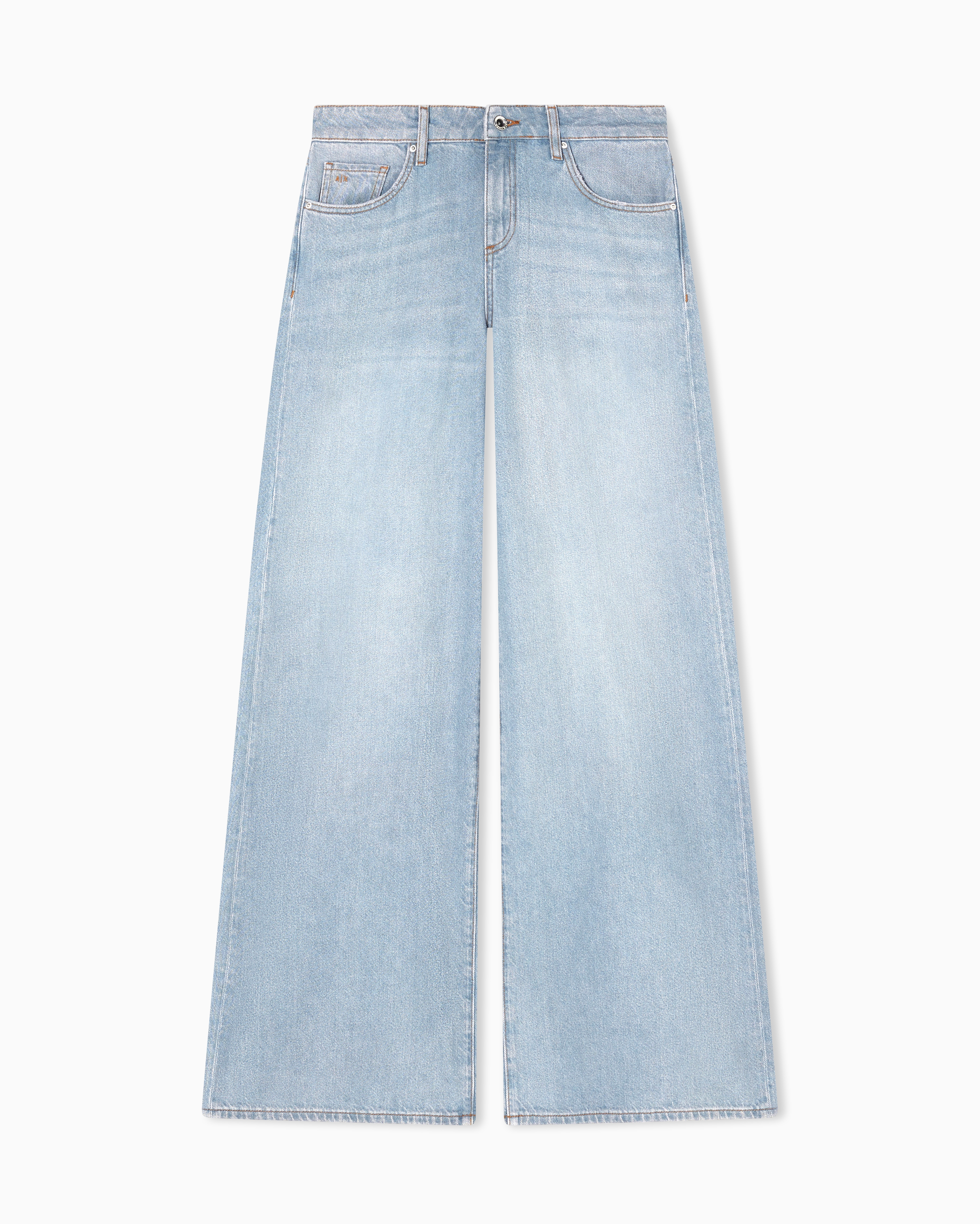 Loose Fit Denim Gray Used Jeans