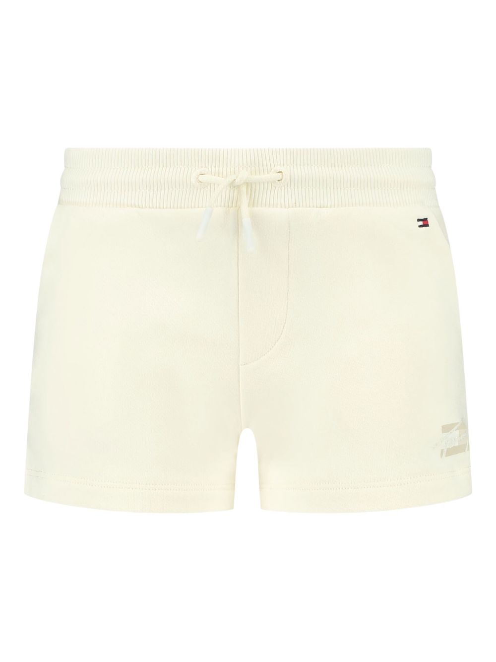 Logo-embroidered shorts - Neutrals