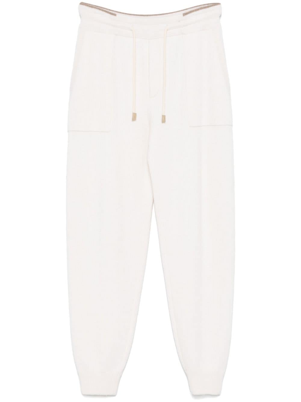 Knitted trousers - White