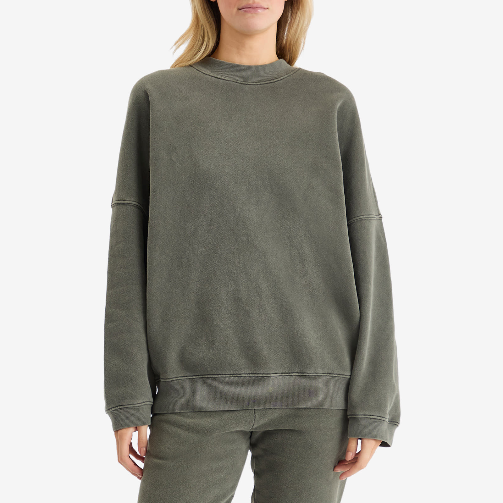 Women's Oversized Crew Sweatshirt in Washed Sage