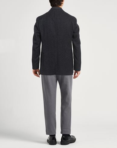 Man Blazer Midnight blue Size 44 Virgin Wool, Silk, Polyamide, Cashmere