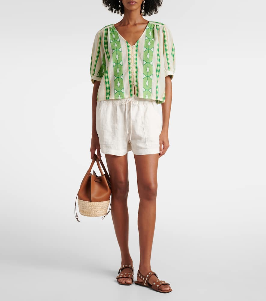 Sutton linen shorts