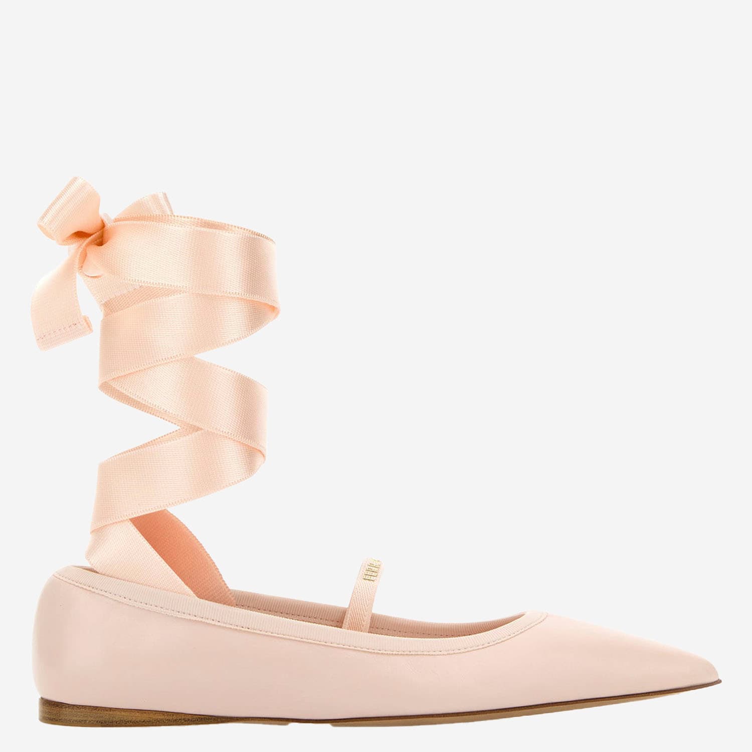 Carice Ballet Shoes In Pink Leather