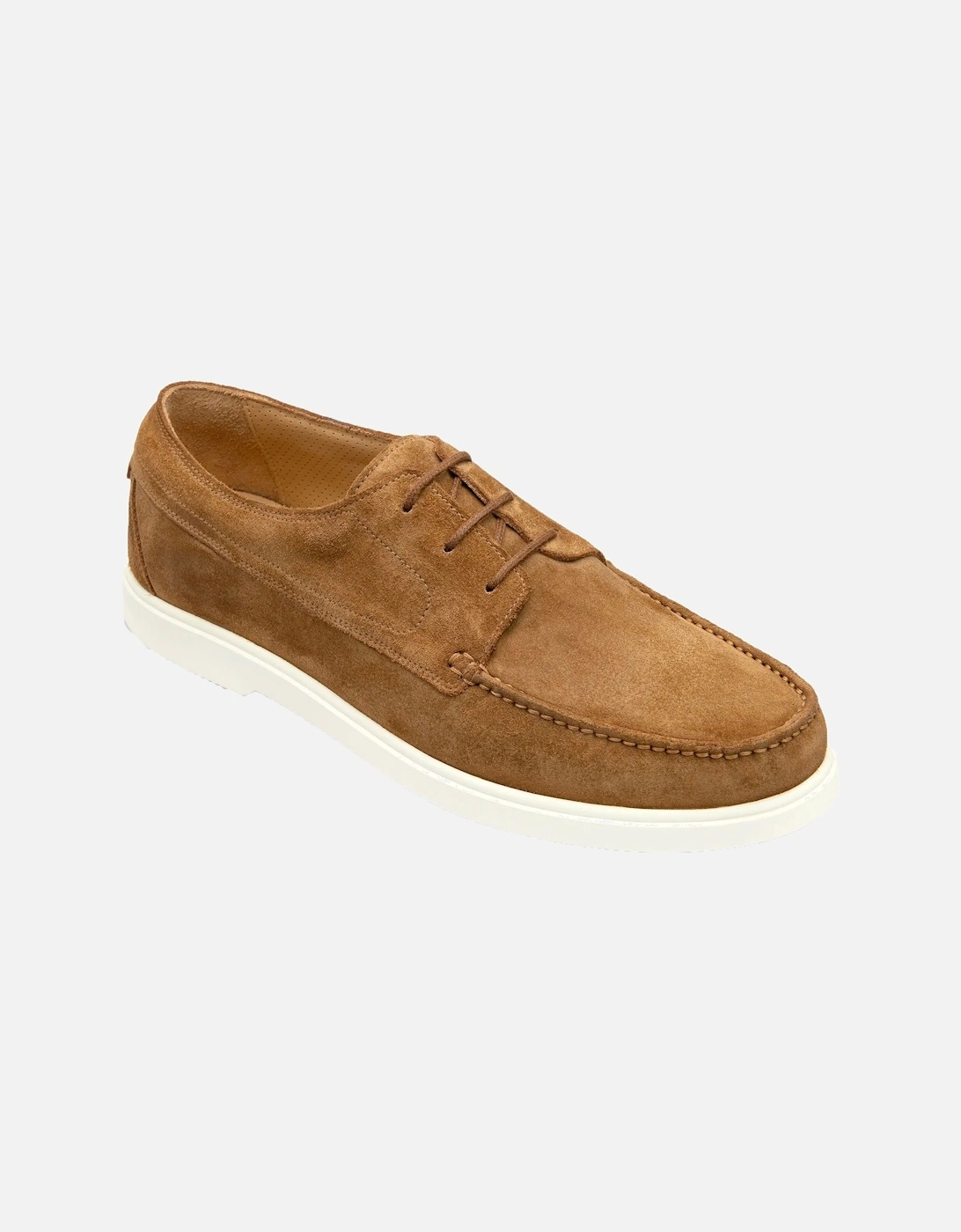 Men's Loake Sardinia Casual Shoe Chestnut Suede - Brown - Size: 10