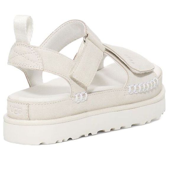 (WMNS) Goldenstar Flatform Sandal 'White'