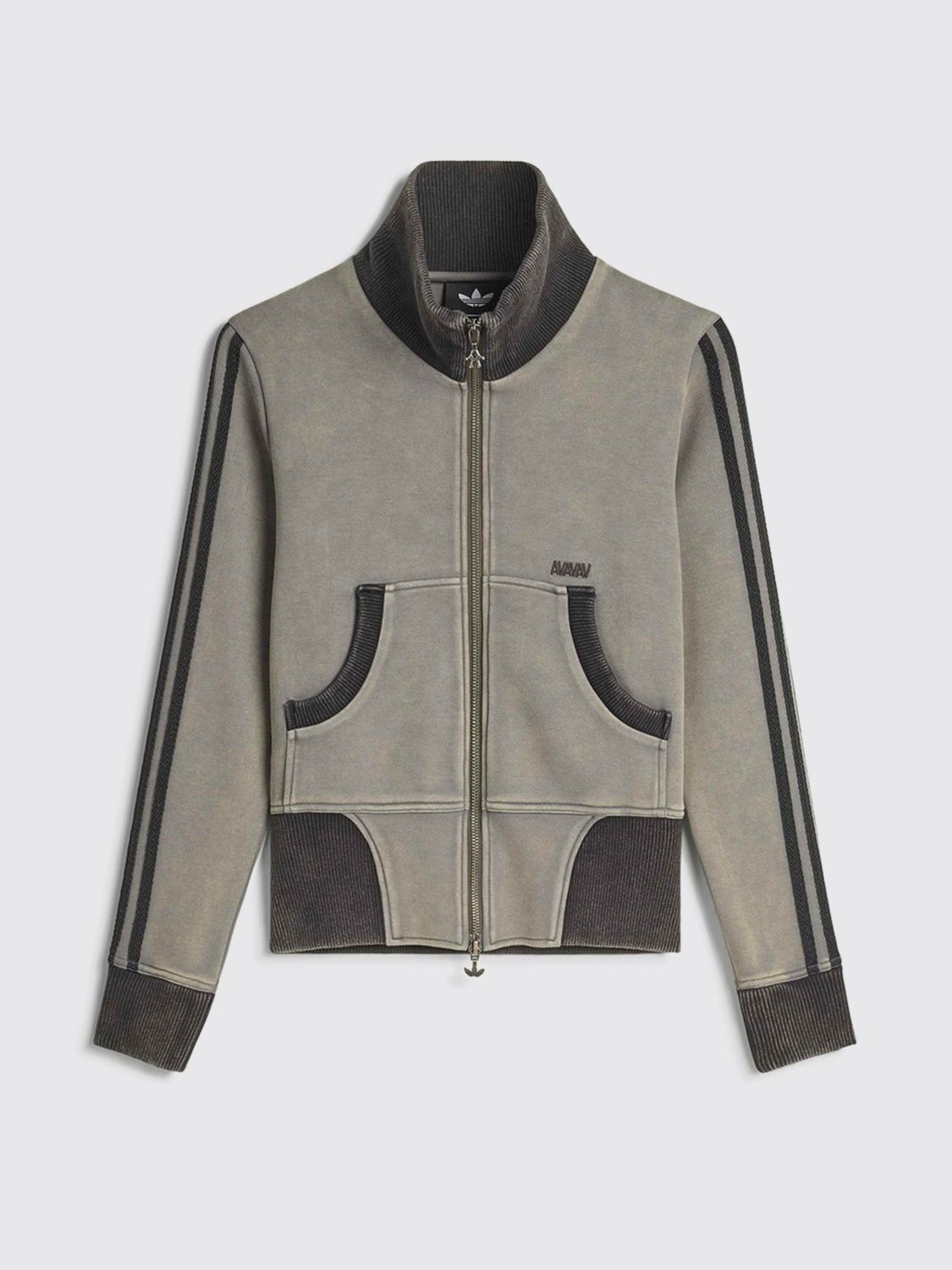 Avavav x Zip Sweatshirt with Turtleneck in Cotton Blend