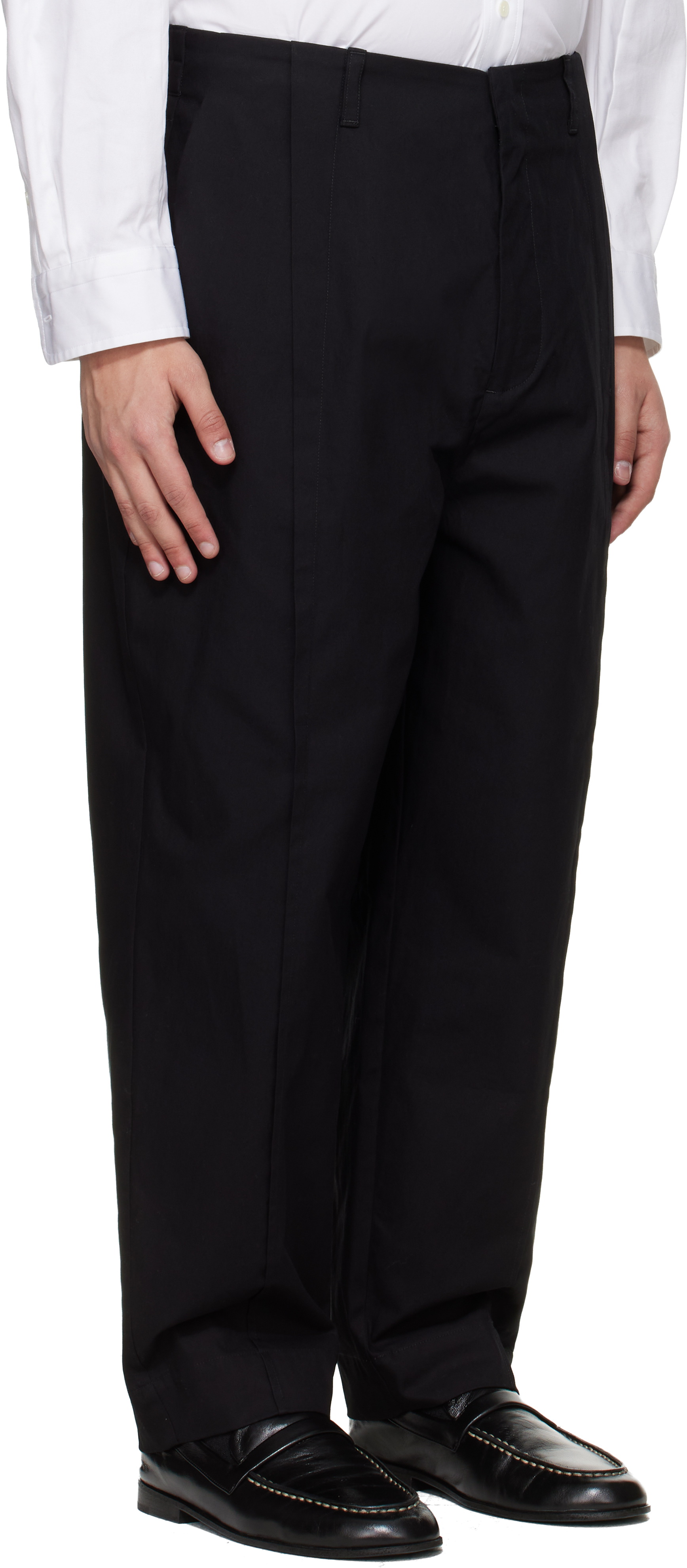 Black 'The Librarian' Trousers