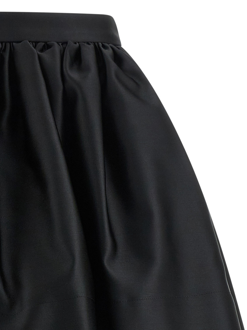 Black Satin Skirt