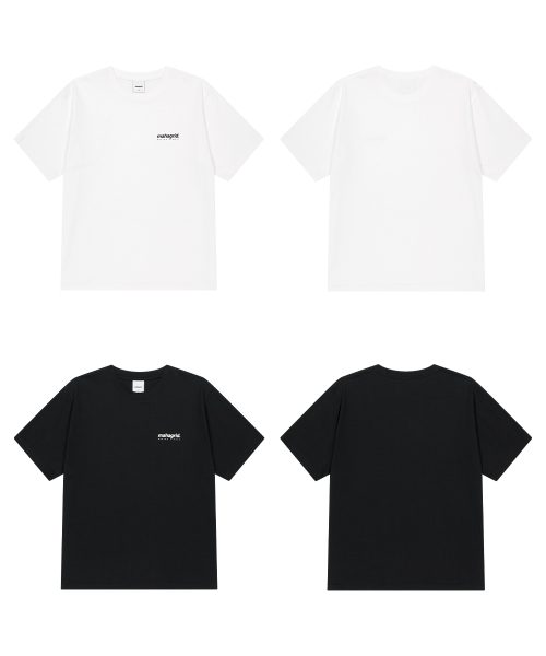 2PACK ORIGIN LOGO TEE WH/BK