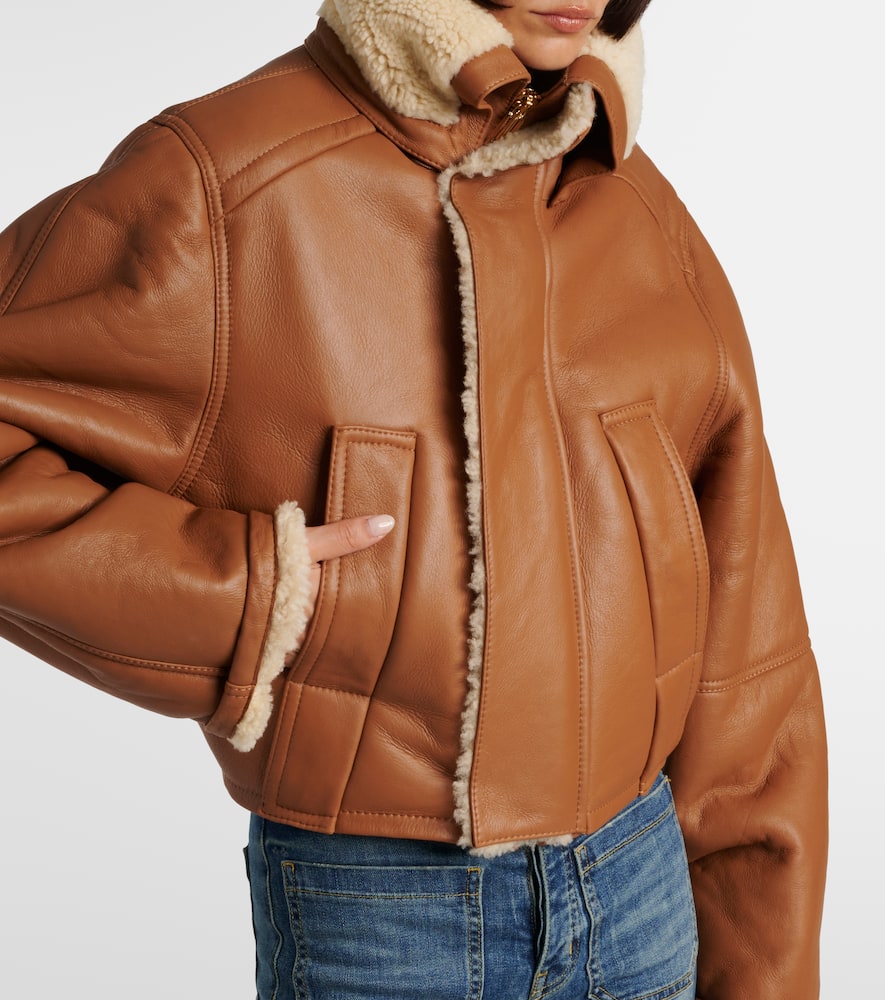 Shearling-lined coat