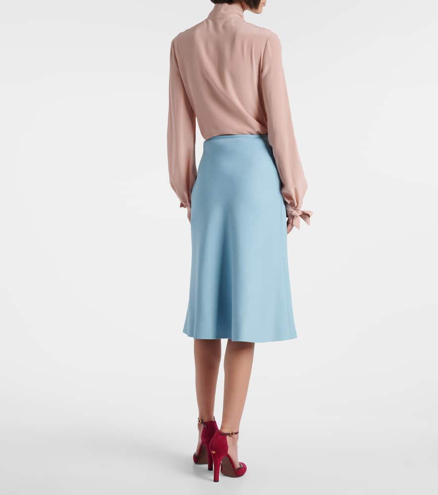VLogo canvas midi skirt