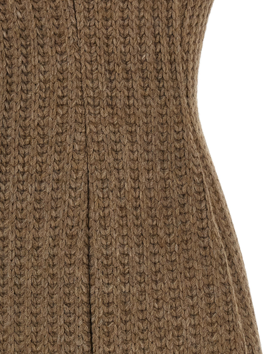 Wool Dress Dresses Brown