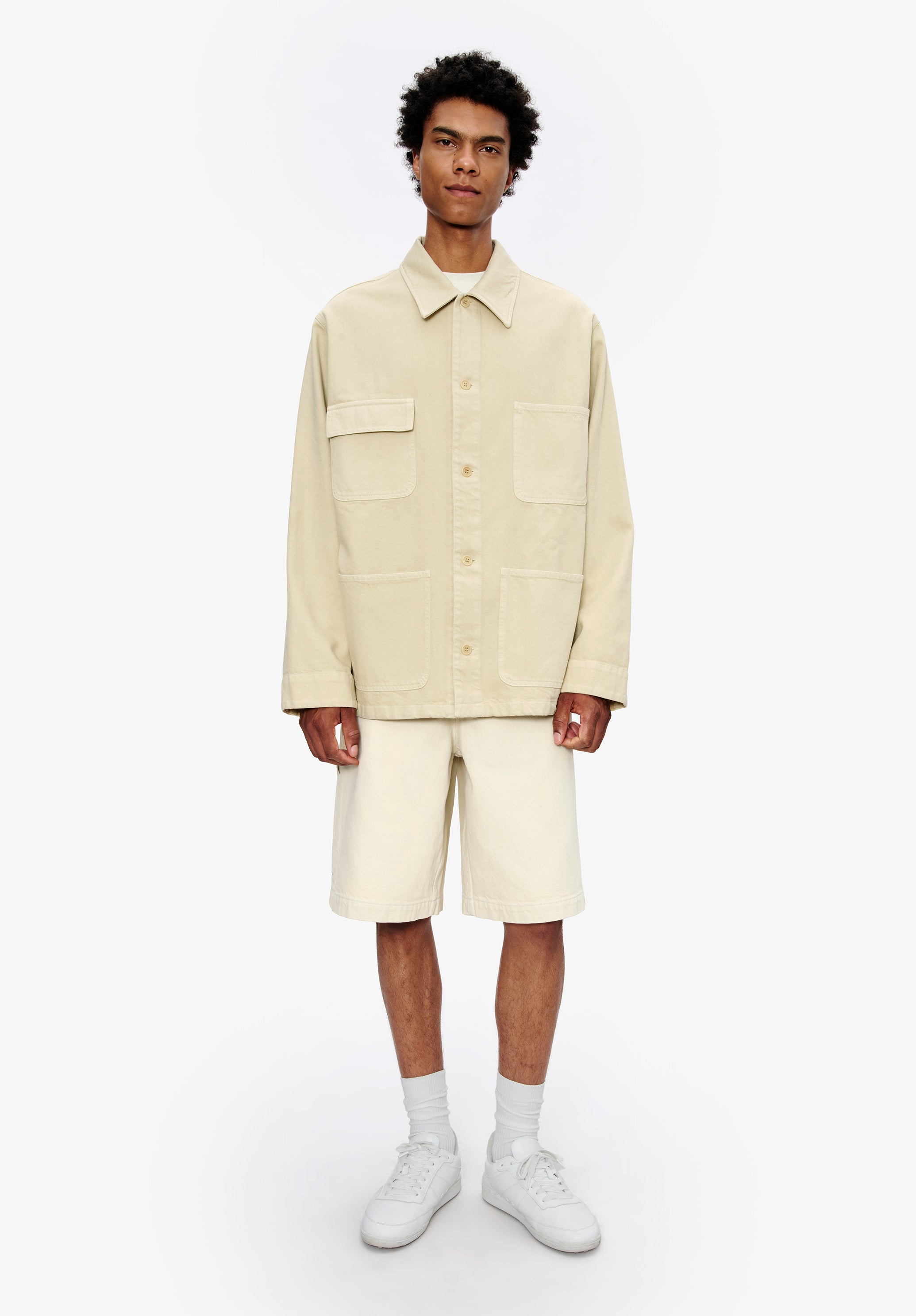A. P.C. Loone Sizee-fit Overshirt-jacket M Sand Yellow