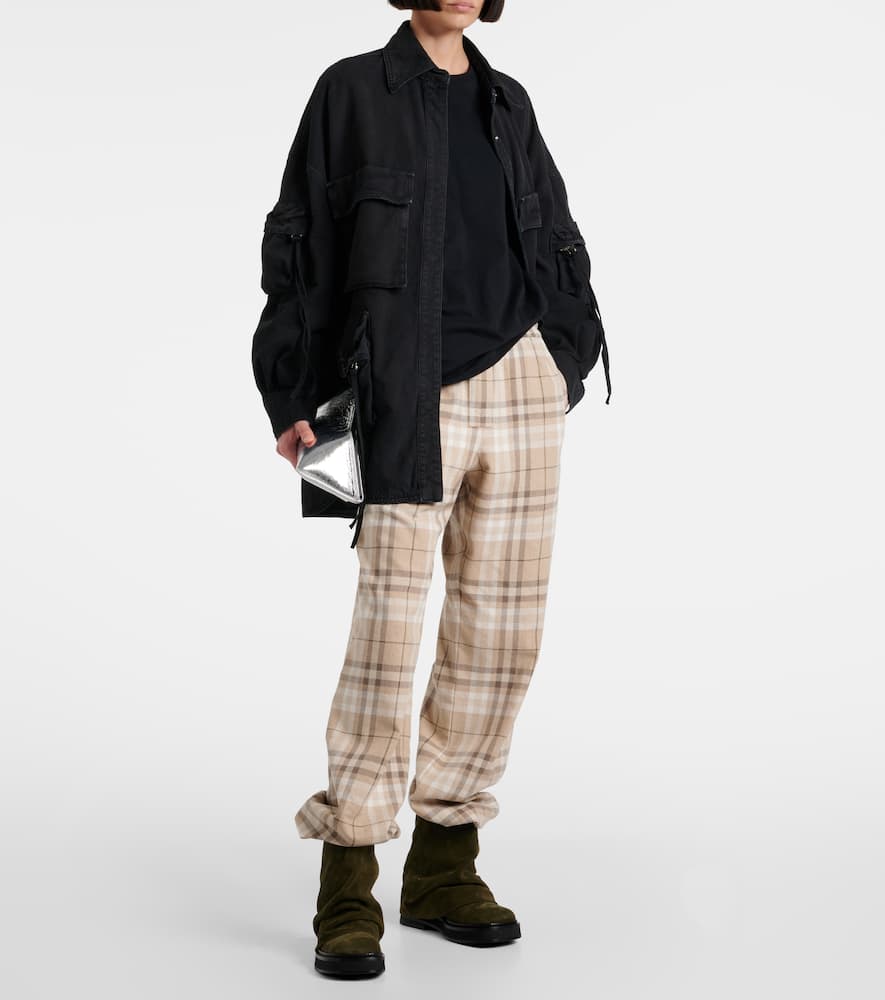 Cotton-blend sweatpants
