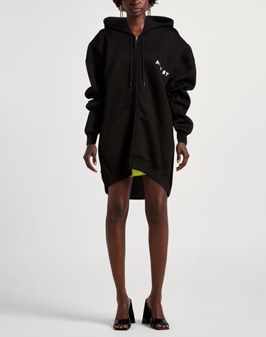 Woman Sweatshirt Black Size M Viscose, Elastane