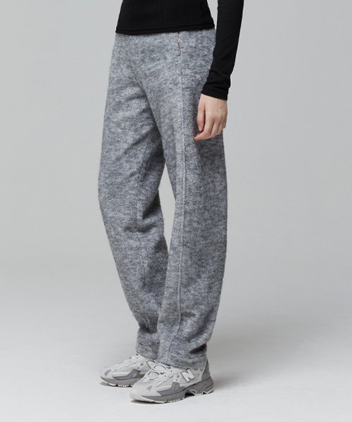 FLUFFY PANTS_MELANGE GRAY