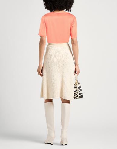 Caractère Èssential Woman Top Orange Size 4 Acetate, Silk
