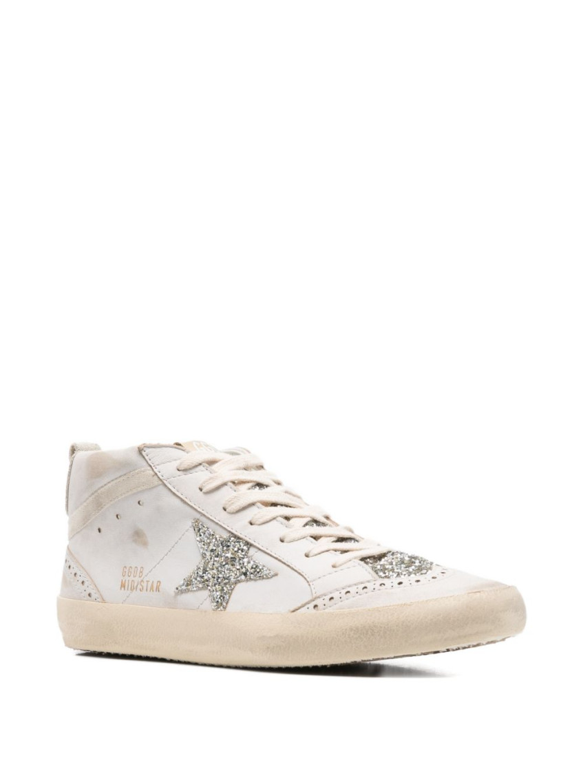 White Glitter Sneakers
