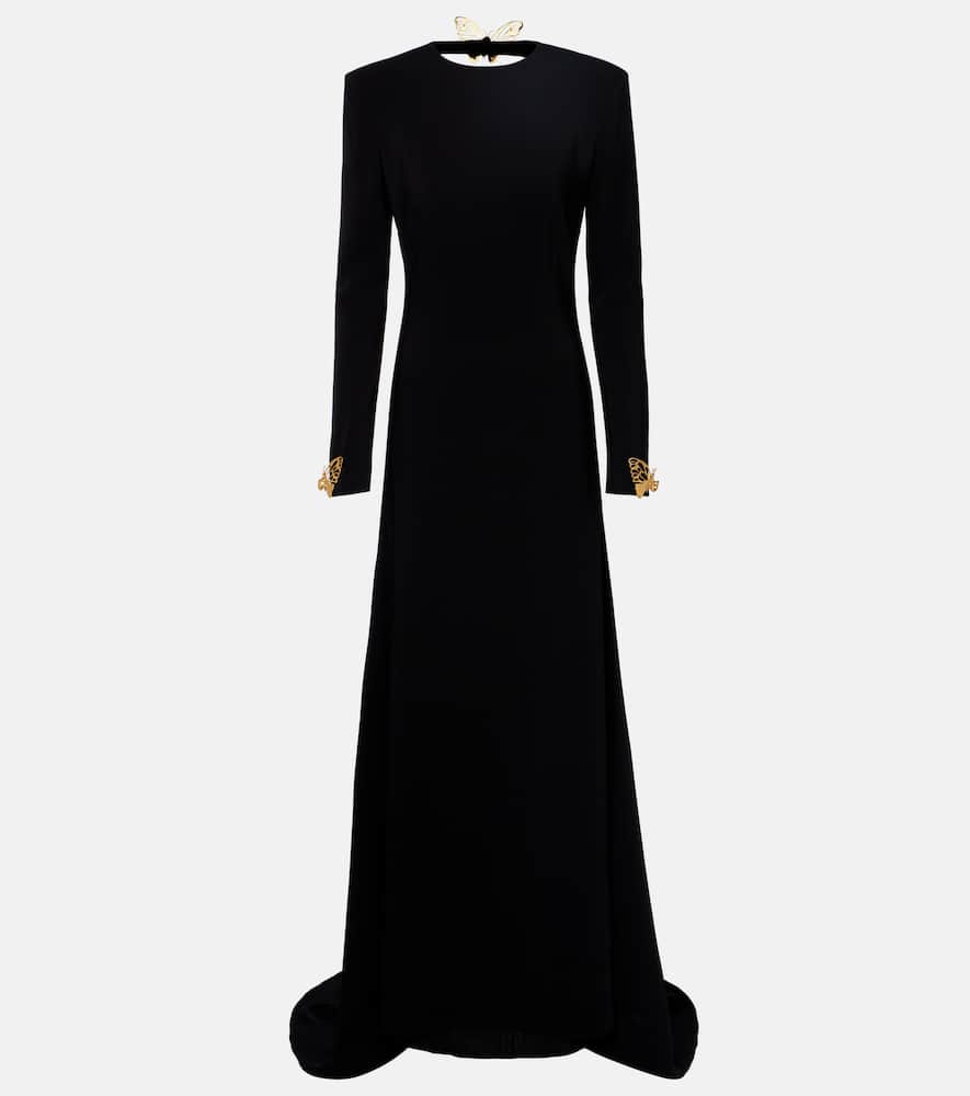 Open-back gown