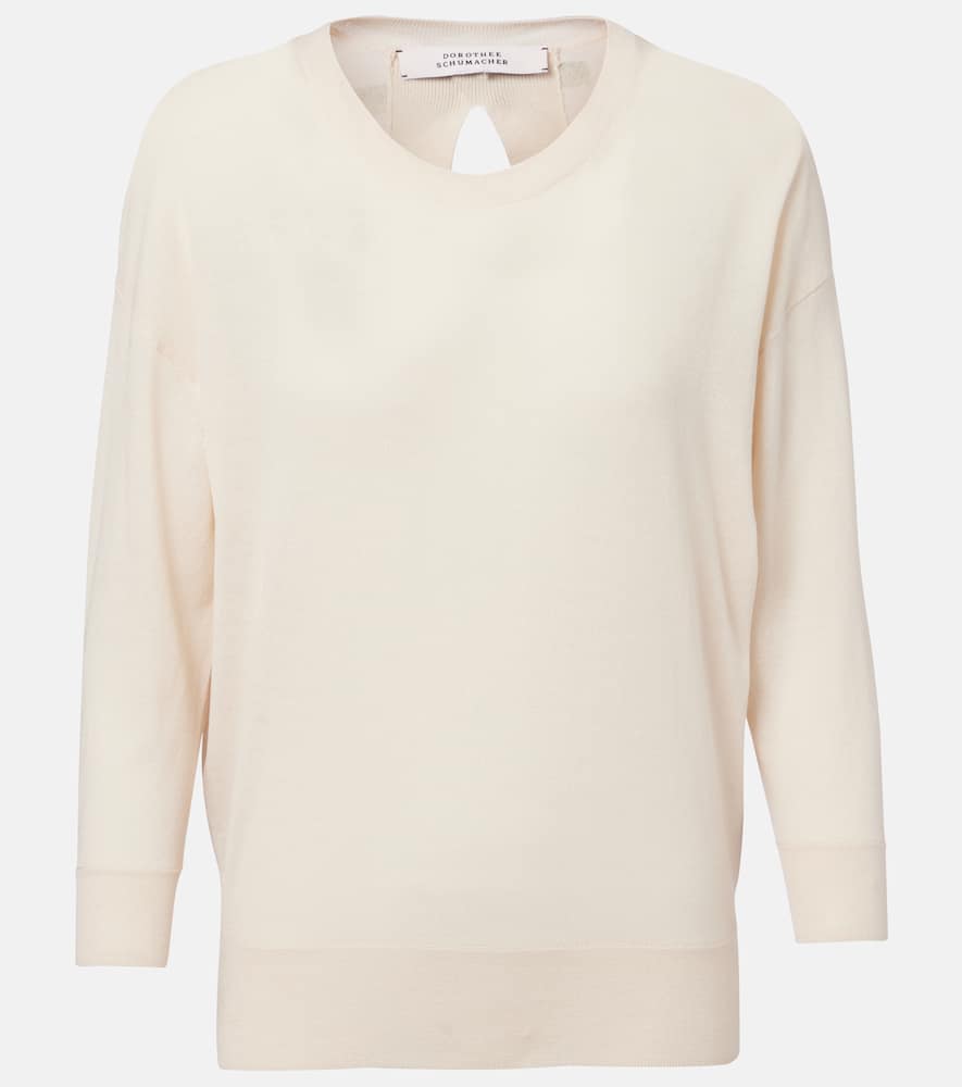 Refined Essentials wool and cotton sweater