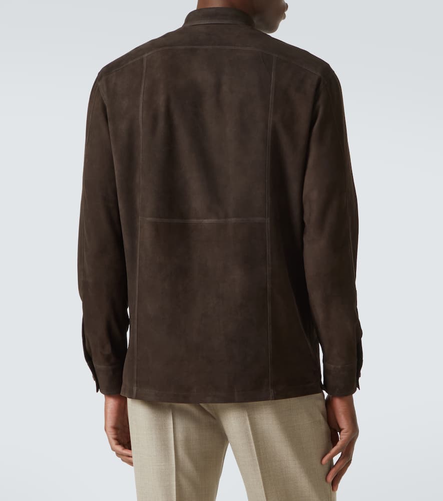 Suede field jacket