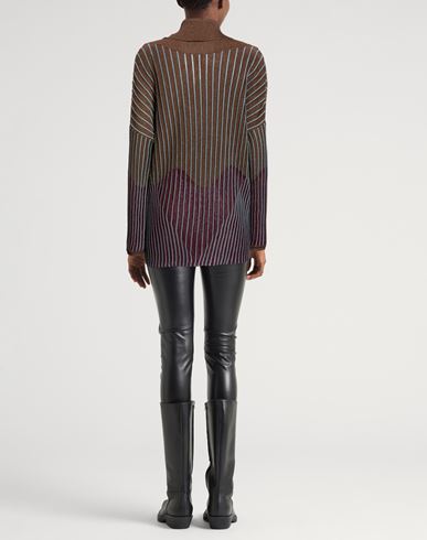 Woman Sweater Brown Size 4 Viscose, Polyamide, Metal, Polyester